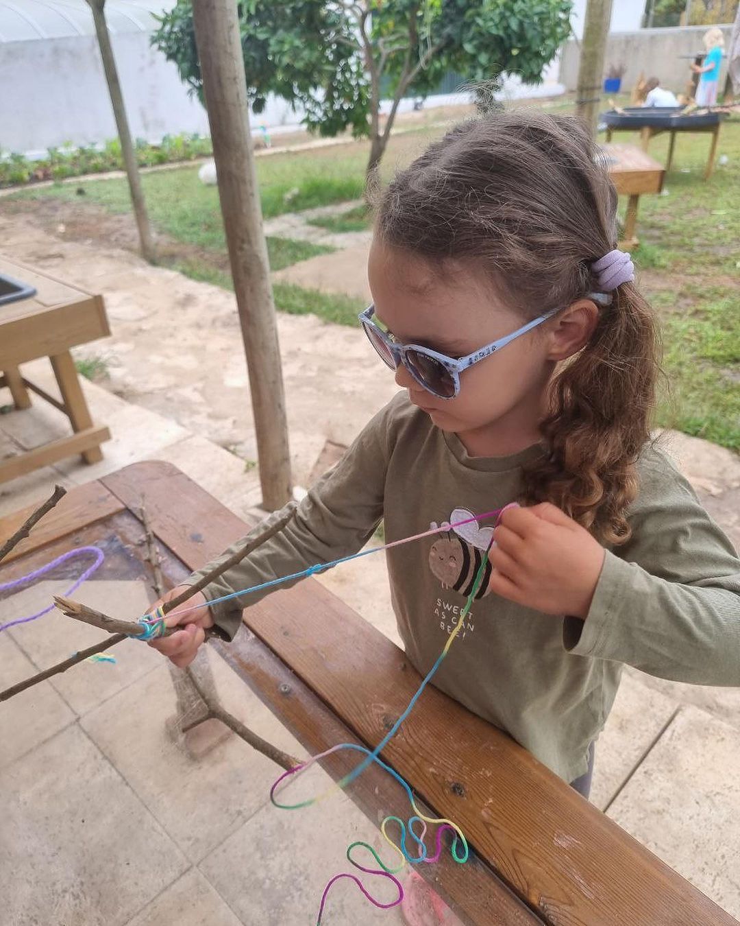 Summer Camp 8 A child building at camp