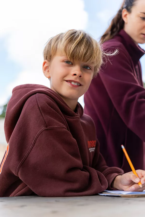 A Primary student at Hypha